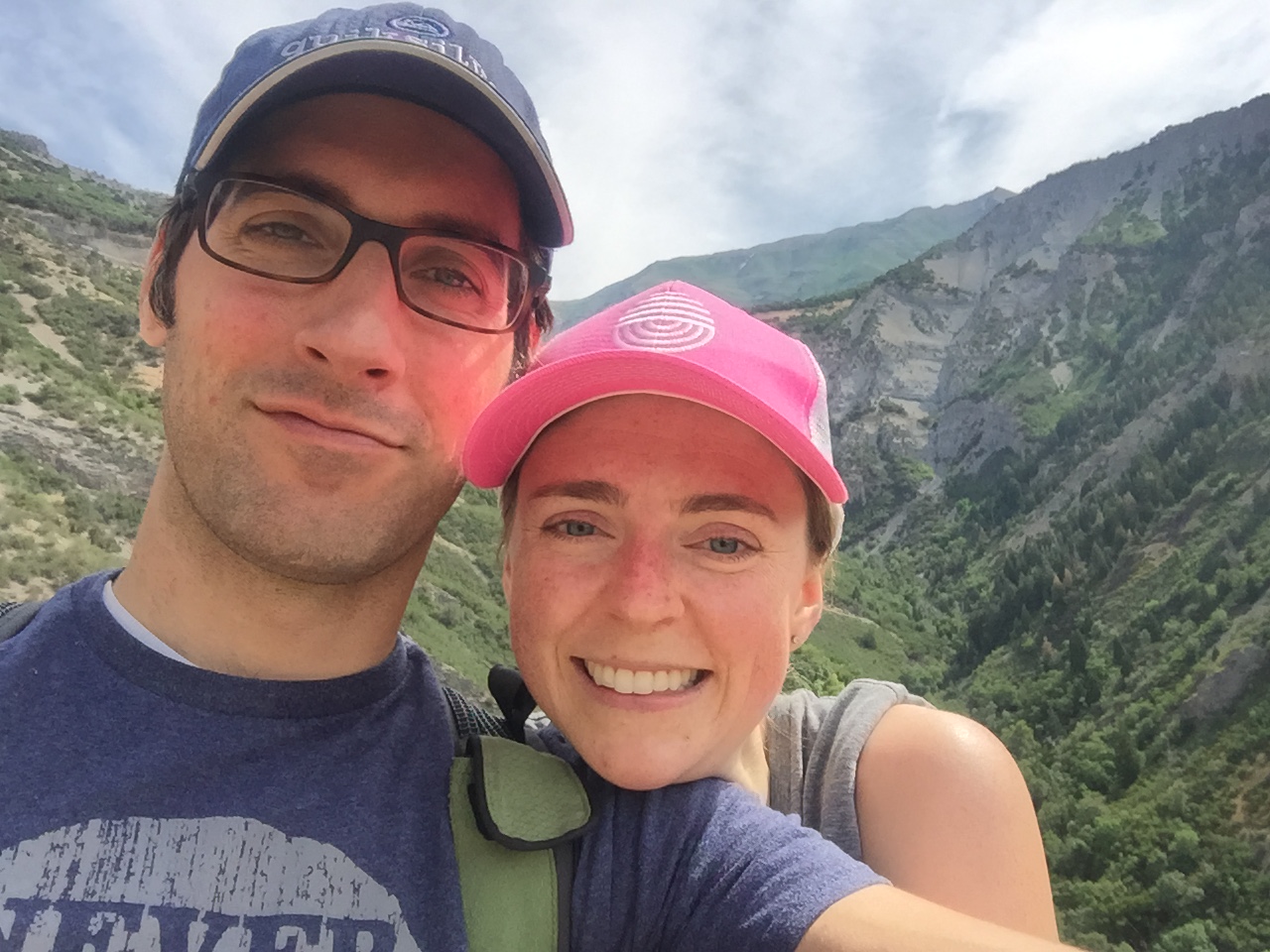 Stephen and Sarah Hiking in Utah