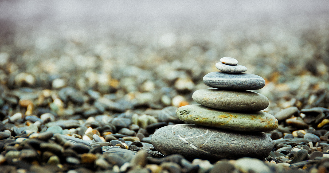 zen stones stacked on each other